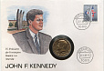 США, 1974, Пол-доллара, Дж.Ф.Кеннеди + конверт Зап.Берлин-миниатюра